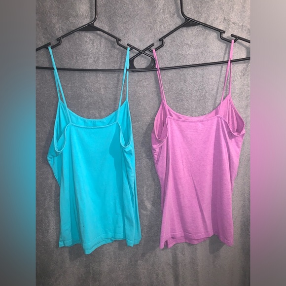 Bundle of 2 tank tops, Time & Tru LG teal, No Boundaries XL purple. XL fits LG - Picture 2 of 4